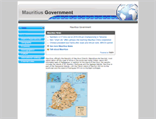 Tablet Screenshot of mauritiusgovernment.com